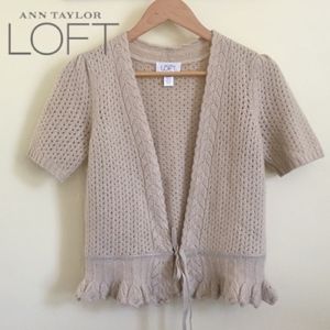 Ann Taylor Soft Lambswool Cardigan - Sz S